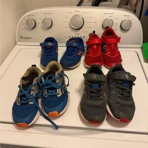 New Balance and saucony Kids' Athletic Shoes - Blue, Red, and Gray